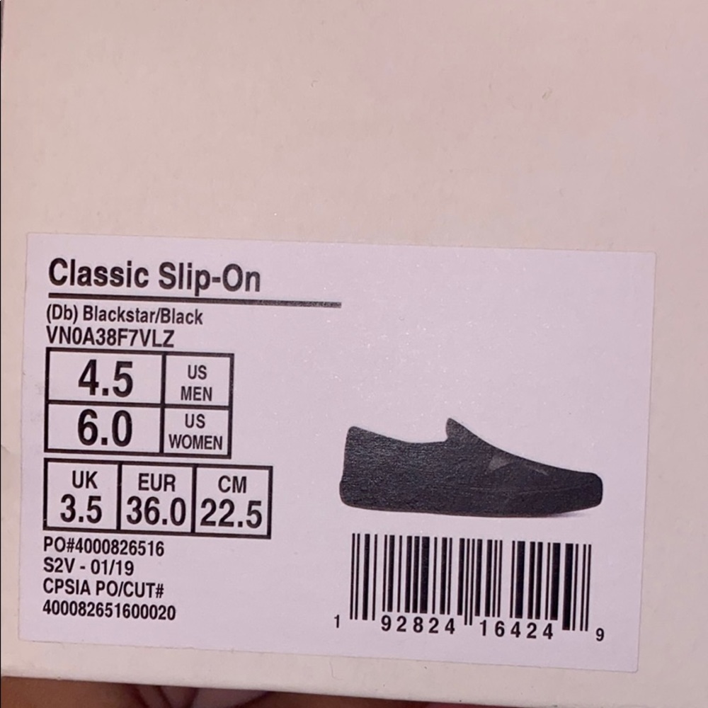 All black David Bowie vans